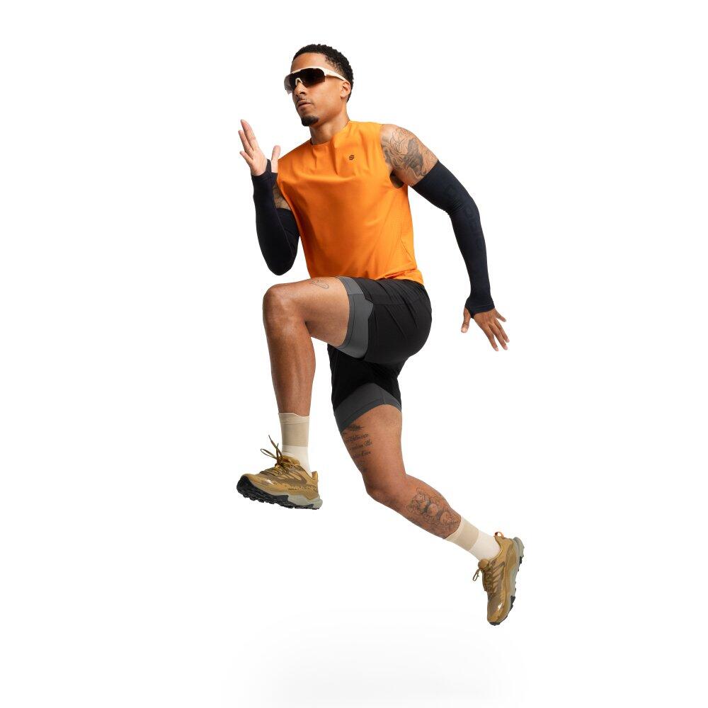 Camisola de alças de trail running para homem Caminhada Apex Orange Laranja 3/7
