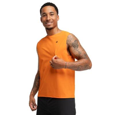 Heren wandelen tanktop trailrunning apex orange oranje