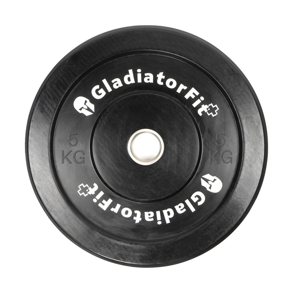 Olympic black rubber "Bumper Plate" Ø 51mm GladiatorFit