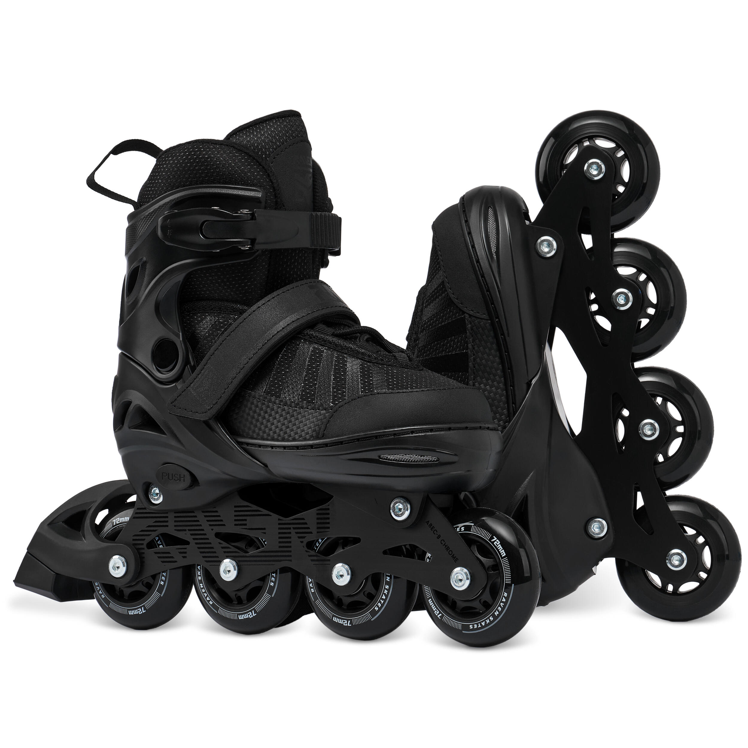 Raven Oxen Patins de rodas ajustáveis Hóquei 2 em 1 2/6
