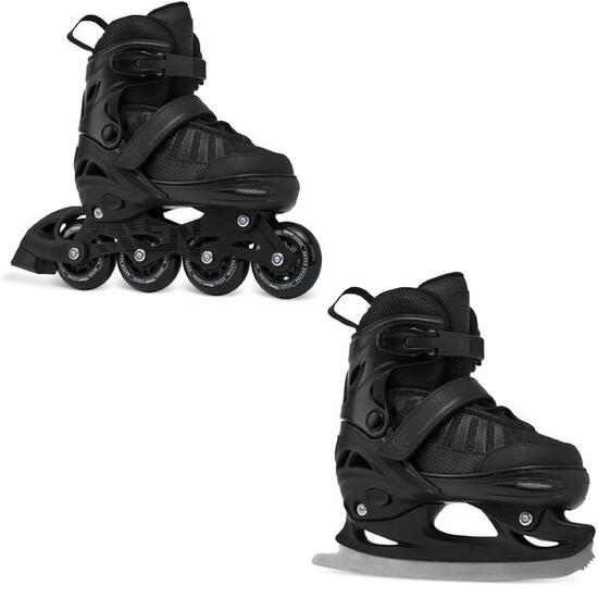 Verstellbare Rollschuhe 2in1 Oxen Schwarz/Mint Anodized