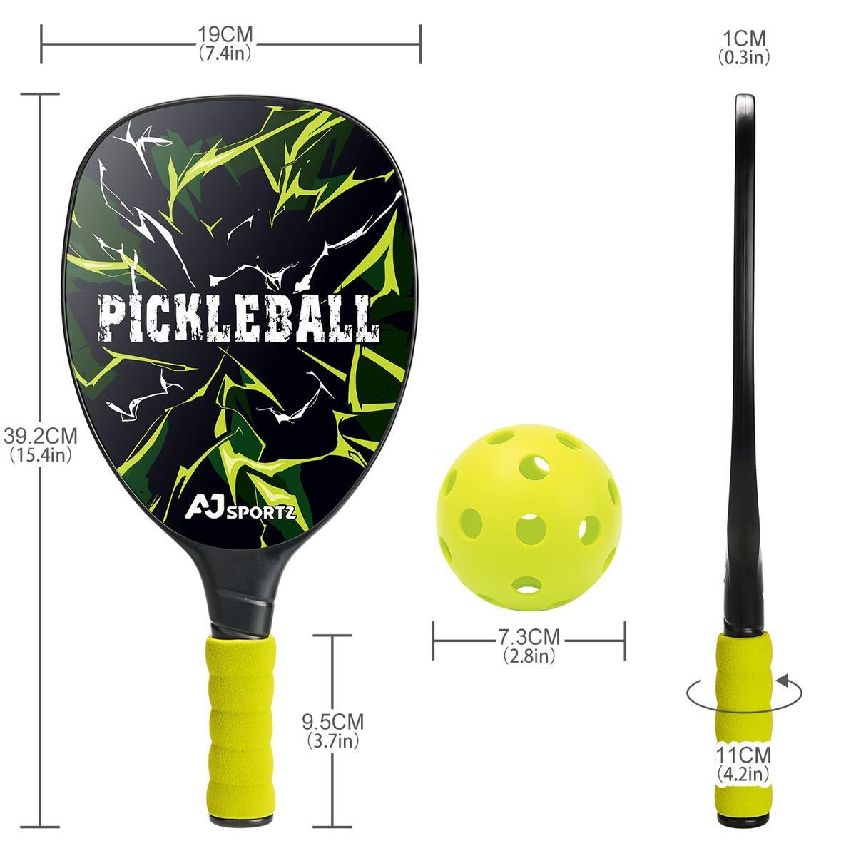 Zestaw do gry w pickleball Enero Fit 2 rakiety i piłeczka 4/4
