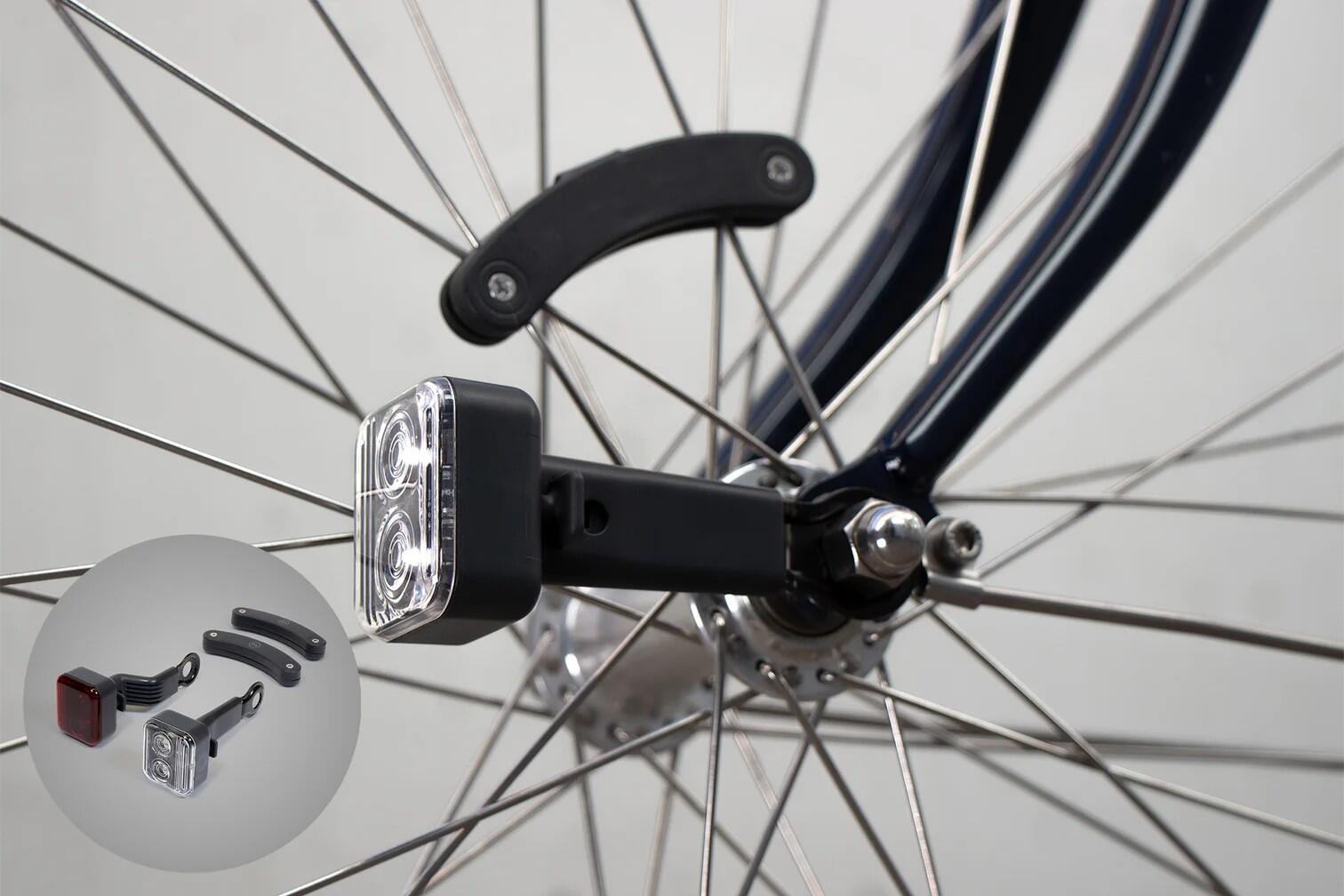 Reelight AMS Fahrradbeleuchtung 4-teilig, konstant, Stahl, rot/weiß/schwarz 3/6