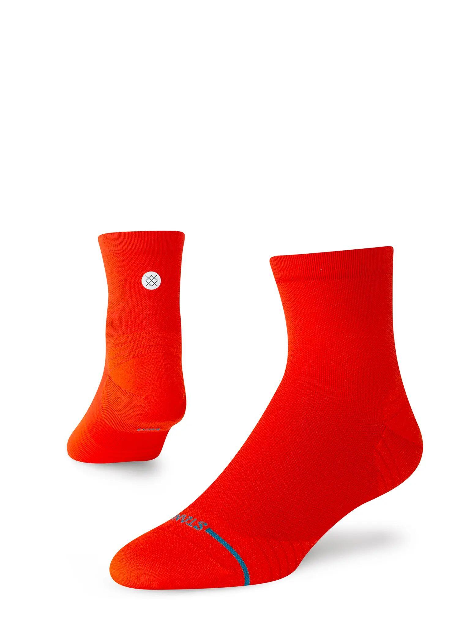 Skarpety biegowe Stance Red Ultra Qtr 3/3
