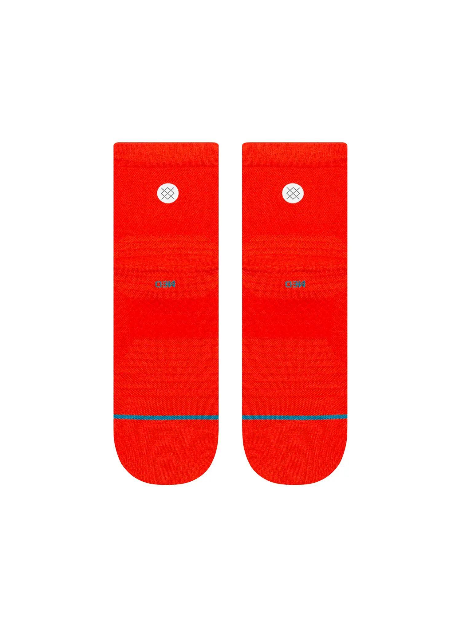 Skarpety biegowe Stance Red Ultra Qtr 2/3