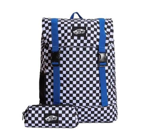 Plecak szkolny miejski Vans Utility Backpack Checkerboard + piórnik VN000PSFY281