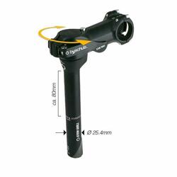 By,Schulz potence Stem Quill Twist SDS longueur 105 mm noir - Alu 6061-T...