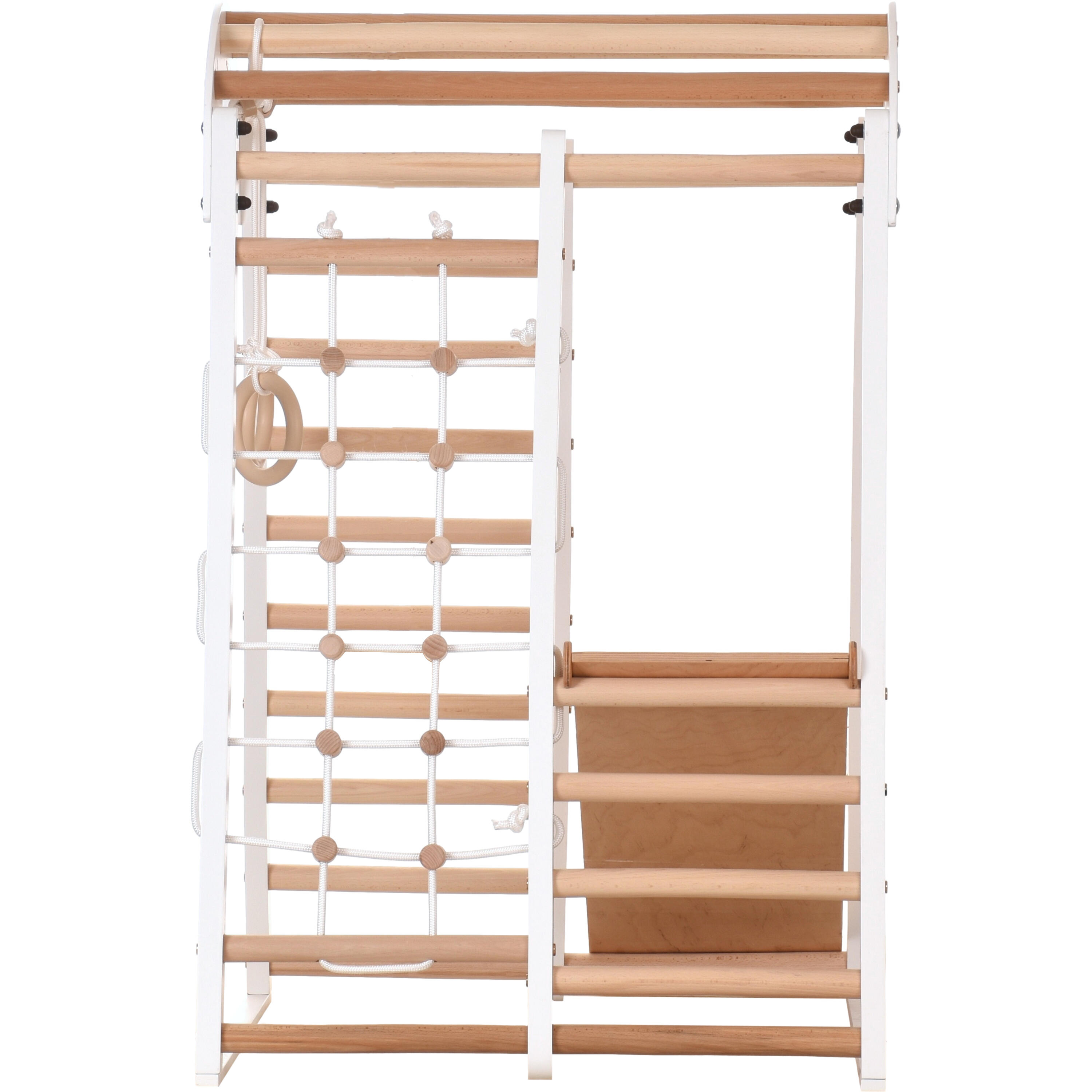 Klimdriehoek Binnen speeltuin voor kinderen (Wit) 3/7