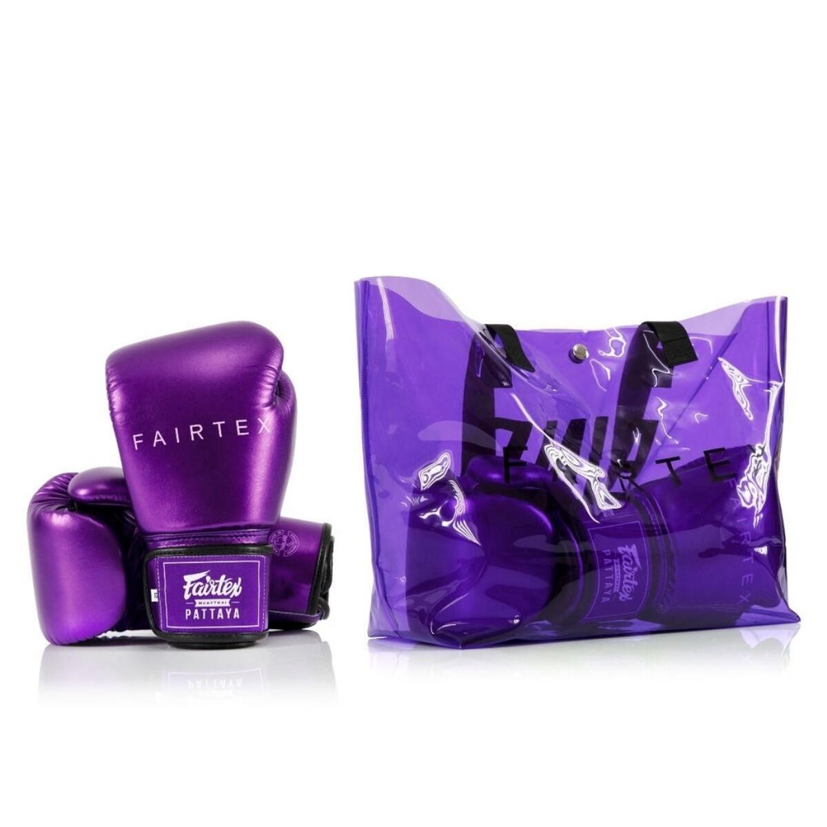 Fairtex (kick)bokshandschoenen Metallic Paars 6/7