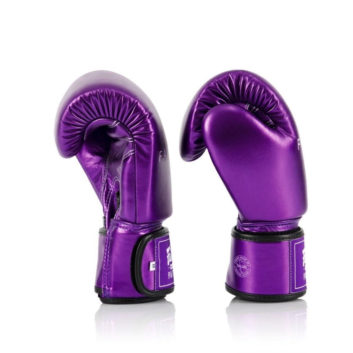 Fairtex (kick)bokshandschoenen Metallic Paars 2/7