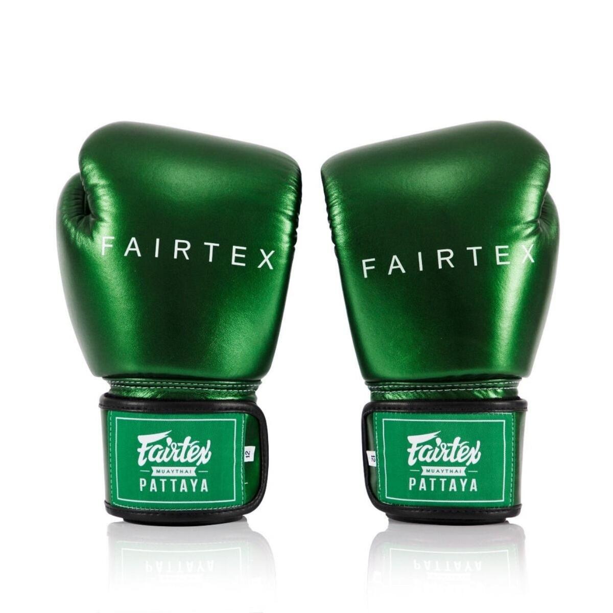 Gants de boxe Fairtex BGV22 Metallic Vert 10oz 6/6