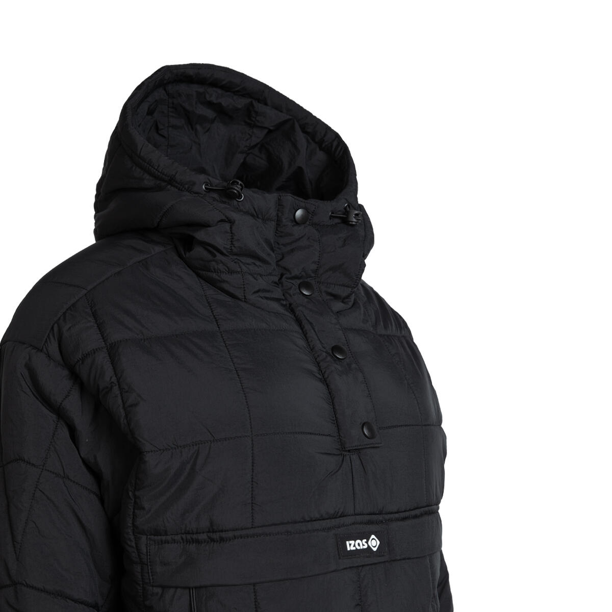Cappotto a canguro da donna DAPHNE con cappuccio e tasca centrale con zip 3/5