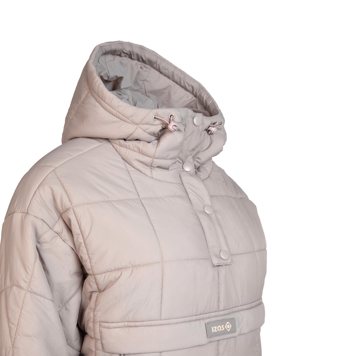 Cappotto a canguro da donna DAPHNE con cappuccio e tasca centrale con zip 3/5