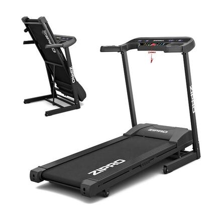 Laufband Zipro Pulse 120×42 cm 12 km/h, LED-Anzeige motorisierte Neigung