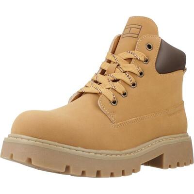 Boots tommy hilfiger model bootie bertram kleur lichtbruin