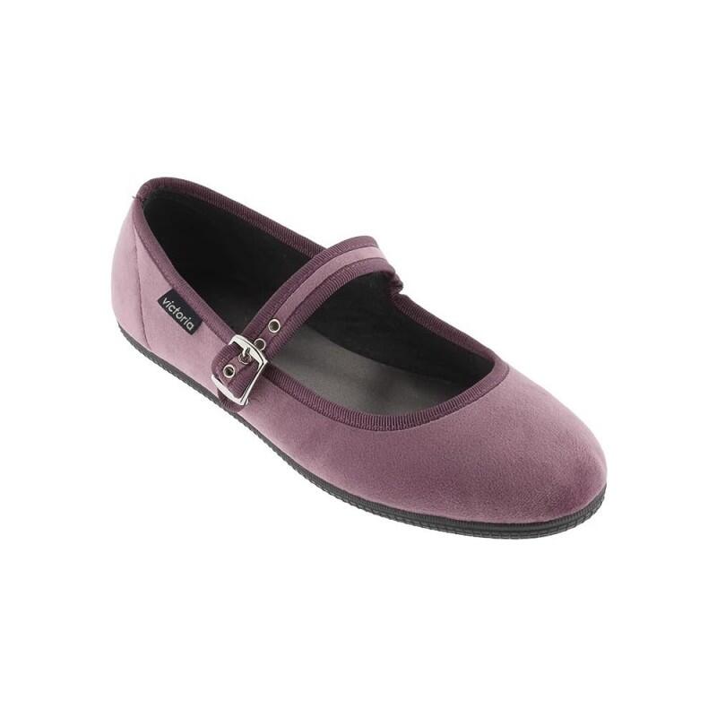 Bailarinas Mujer Victoria Oda Mercedes Terciopelo Morado 3/6