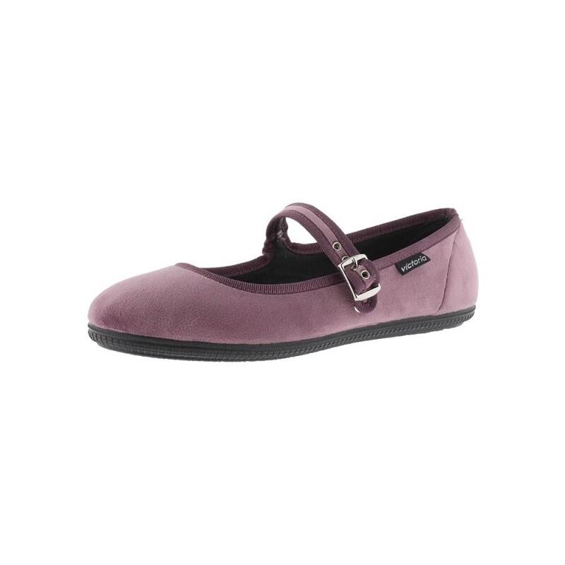 Bailarinas Mujer Victoria Oda Mercedes Terciopelo Morado 2/6