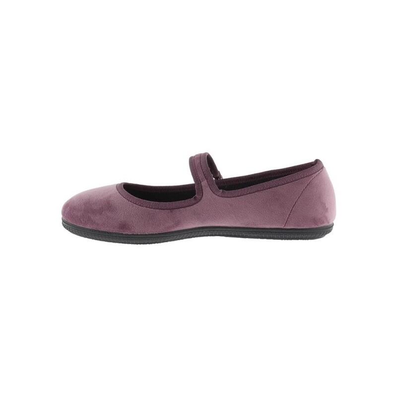 Bailarinas Mujer Victoria Oda Mercedes Terciopelo Morado 4/6