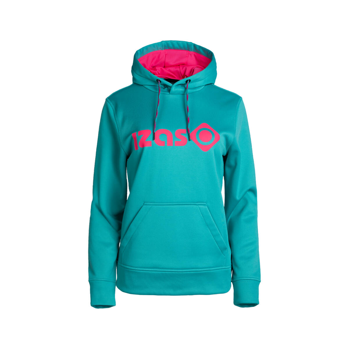Izas - Sweat Femme Duero W V4 Avec Capuche Réglable, Logo Et Poche Frontale - Sweat-shirt - Rose|vert - Decathlon
