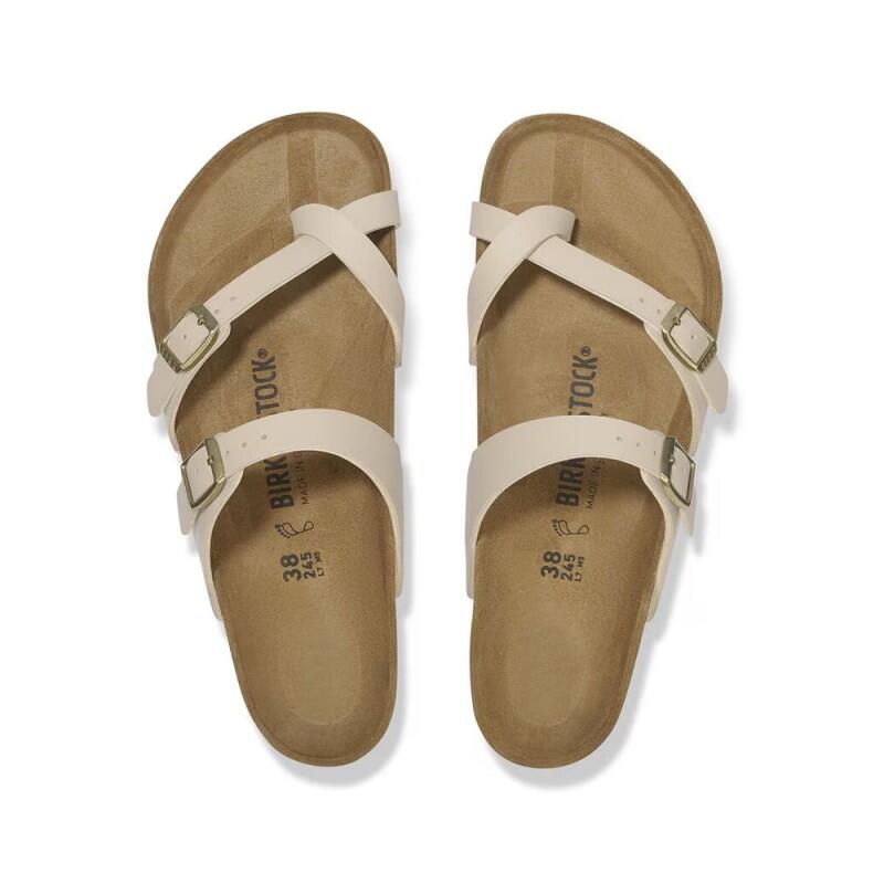 Sandales Bio Femme Birkenstock Mayari Beige 3/5
