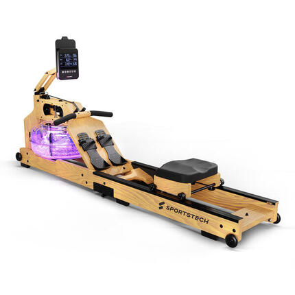 Sportstech Rudergerät WRX1000 | Moderne LCD-Anzeige | LED-Feedback | Klappbar