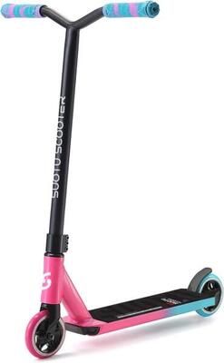 Suotu stuntstep roze/blauw/zwart