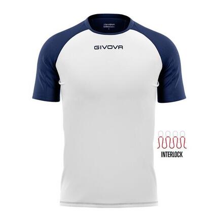 T-shirt uomo givova bianco/azzurro