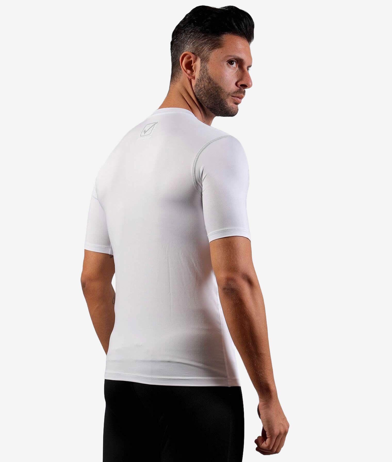 T-shirt uomo da palestra givova bianco 4/4
