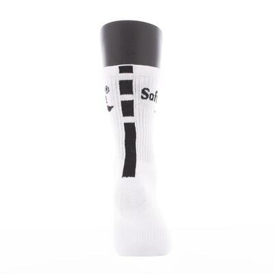 White and black softee premium crew socks
