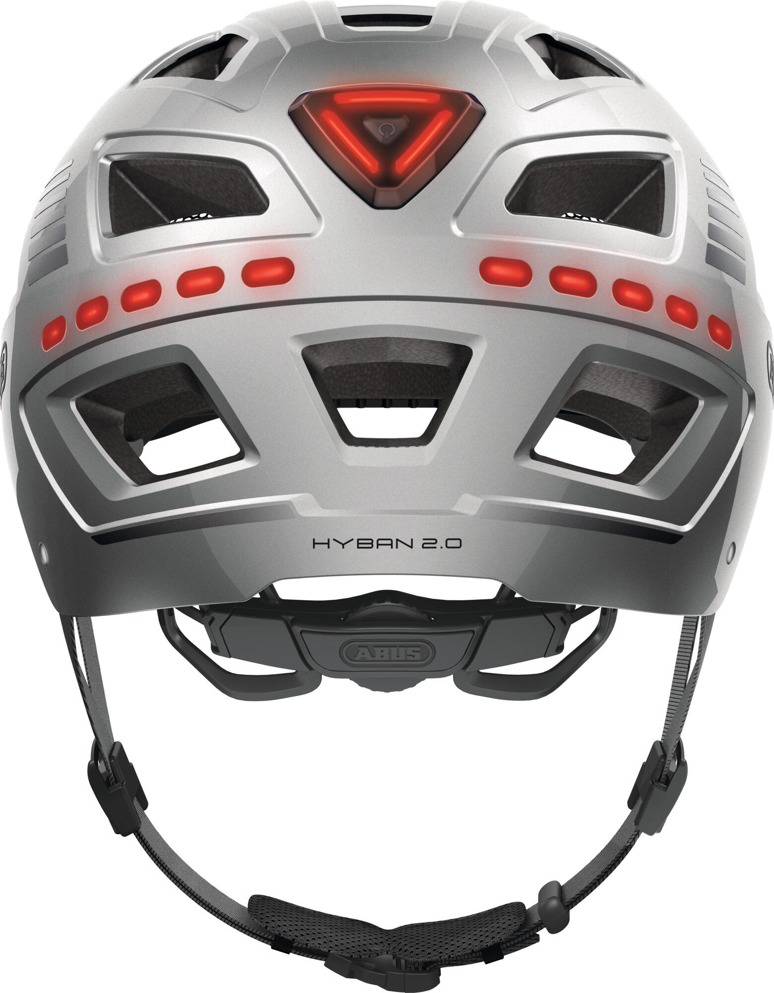Casco da bicicletta "Hyban 2.0 LED" argentogirs mat 3/5