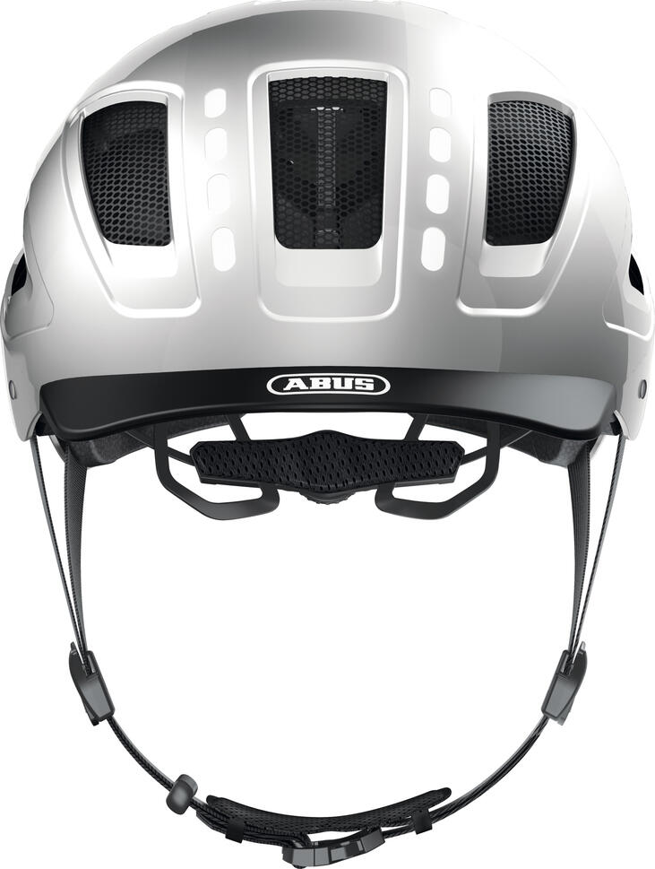 Kask rowerowy „Hyban 2.0 LED” srebrny