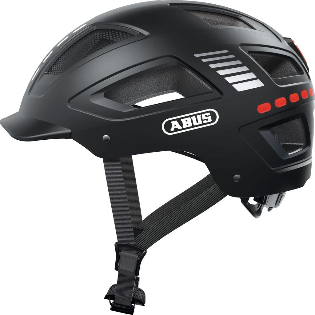 Abus Hyban 2.0 LED Signal Bicycle Helmet Black M 52-58cm