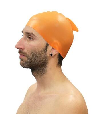 Pakket van 10 softee zwem silicone caps met vinnen
