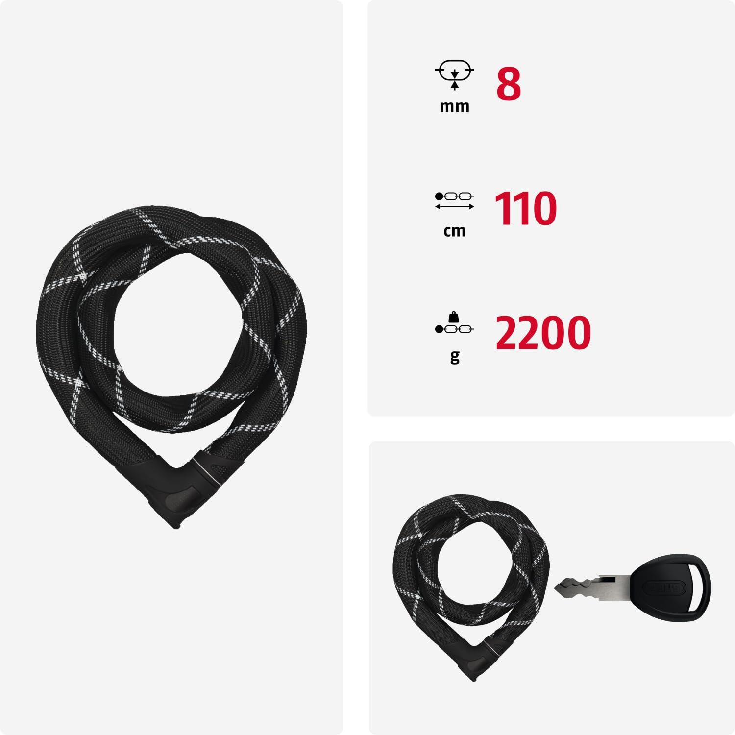 Antivol à chaîne pour vélo « Goose 6806K », noir 3/7