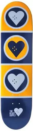 Heart Supply Squad Skateboard Deck - 7.75" - Gelb