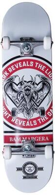 Heart Supply Bam Margera Reveal Skateboard Completo - 8" - Bianco