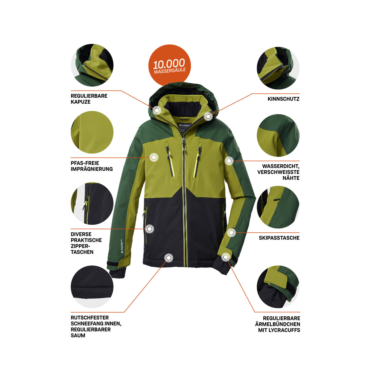 Kinder Skijacke KSW 190 BYS SKI JCKT 5/6