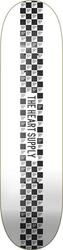 Heart Supply Check Stripe Planche De Skate - 8" - Blanc