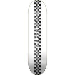 Heart Supply Check Stripe Planche De Skate - 8" - Blanc