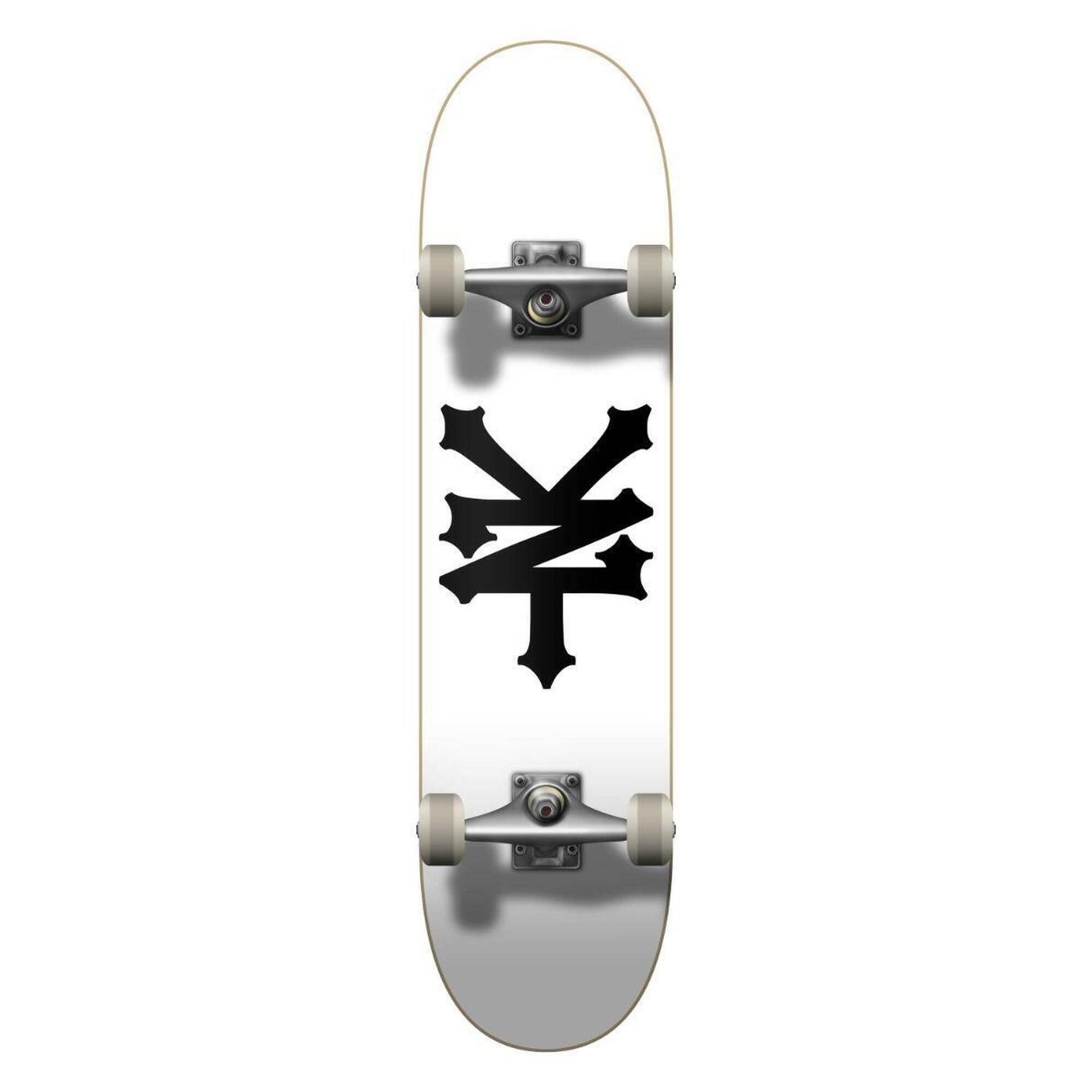 Zoo York - Zoo York Crackerjack Skateboard Complet - 8" - Blanc - Skateboard Complet - Blanc|noir - 8" - Decathlon