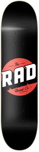 SKATEPRO RAD Solid Logo Tábua De Skate - 8" - Preto/Vermelho