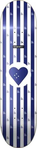 THE HEART SUPPLY Heart Supply Round Logo Tavola Skateboard - 8.25" - Stripes