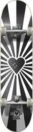 Heart Supply Burst Logo Skateboard Komplettboard - 7.75" - Schwarz