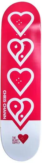 THE HEART SUPPLY Heart Supply Chris Chann Pro Tavola Skateboard - 8" - Balance