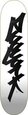 Zoo york classic tag skateboard deck - 8" - wit