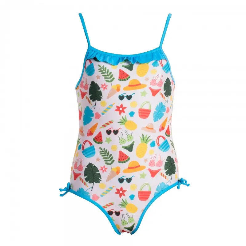 Strój kąpielowy dla dziewczynki Squba Summer Series Subli Multicolor Blue