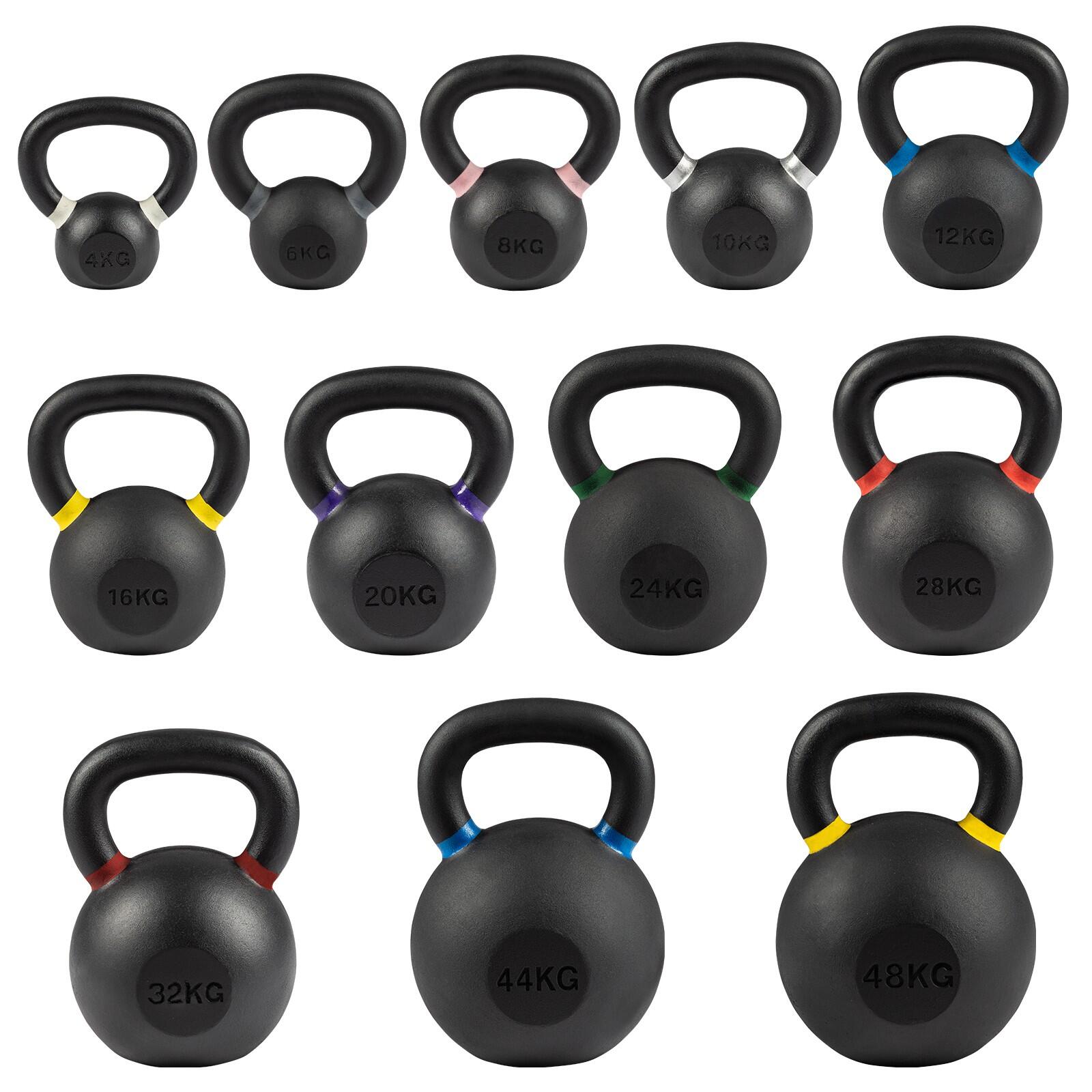 Kettlebell - krachttraining - Taurus Studio Kettlebell Pro - 36 kg - zwart 2/4