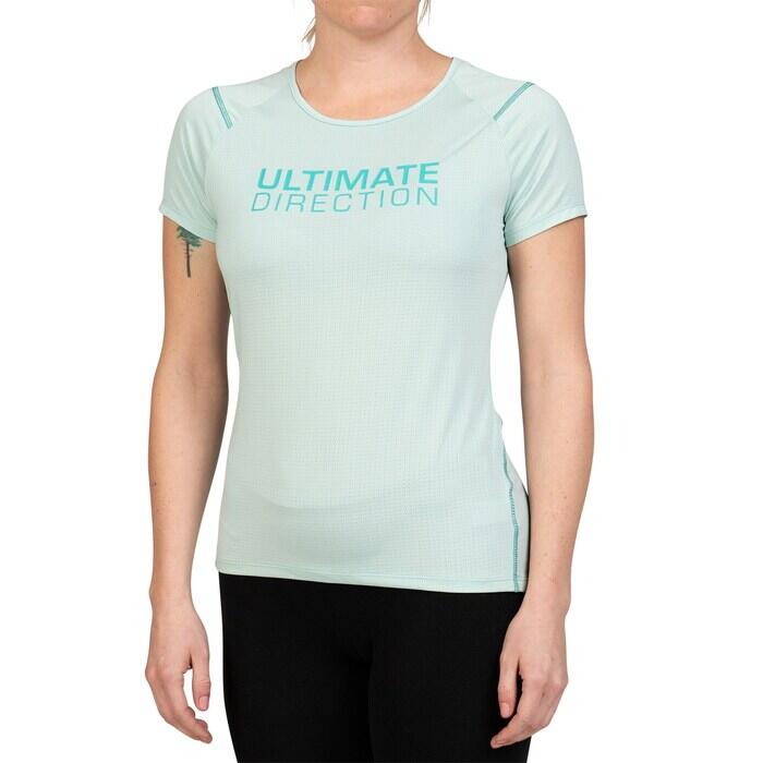 ULTIMATE DIRECTION T-shirt tecnico donna – UD Women's Tech Tee - LICHEN - L/G