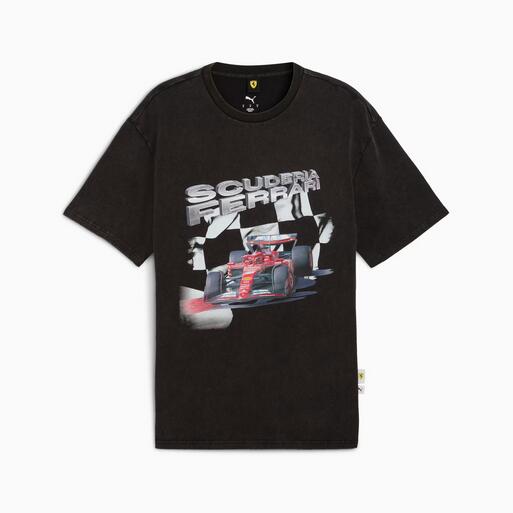 PUMA Scuderia Ferrari Sportswear Graphic Tee Men 632997 01 BLACK