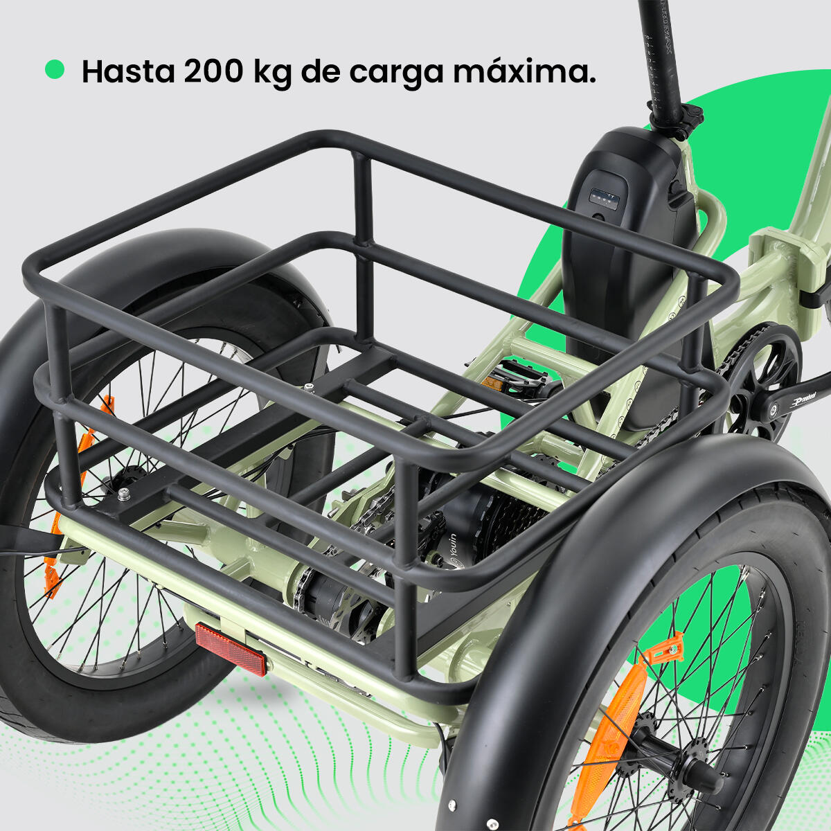 Bicicleta eléctrica YOUIN Dover BK6000 triciclo plegable 24" y 20" 250W 100km 3/7